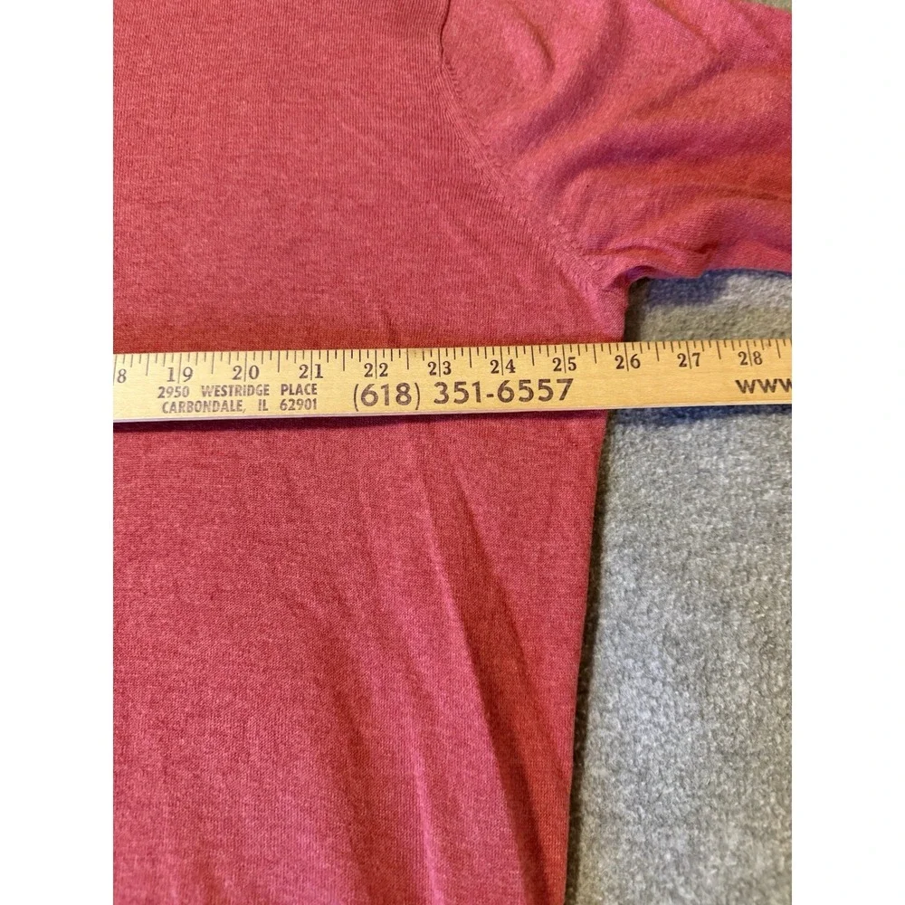 Peter Millar Crown Soft Sweater Men's L Red Pullover Cotton Silk Buisness Casual